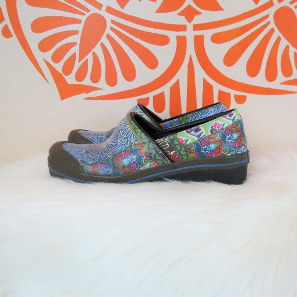 Dansko Shoes - Dansko Waterproof Patchwork Clogs 8.5